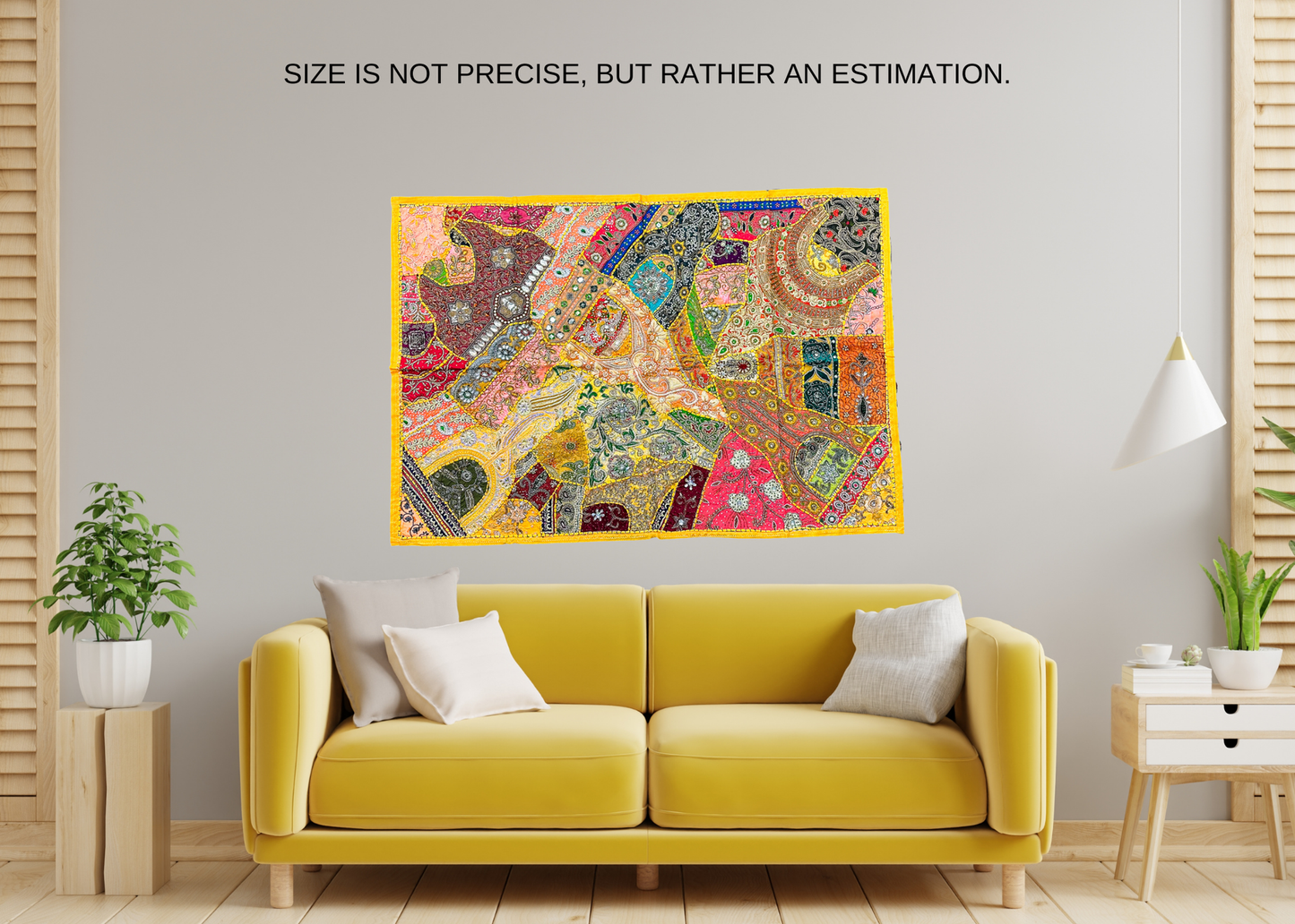 Embellished Wall Hanging - One of Kind - Large