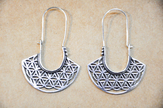 Chanchal Geometric Delight Earring Silver - Wholesale