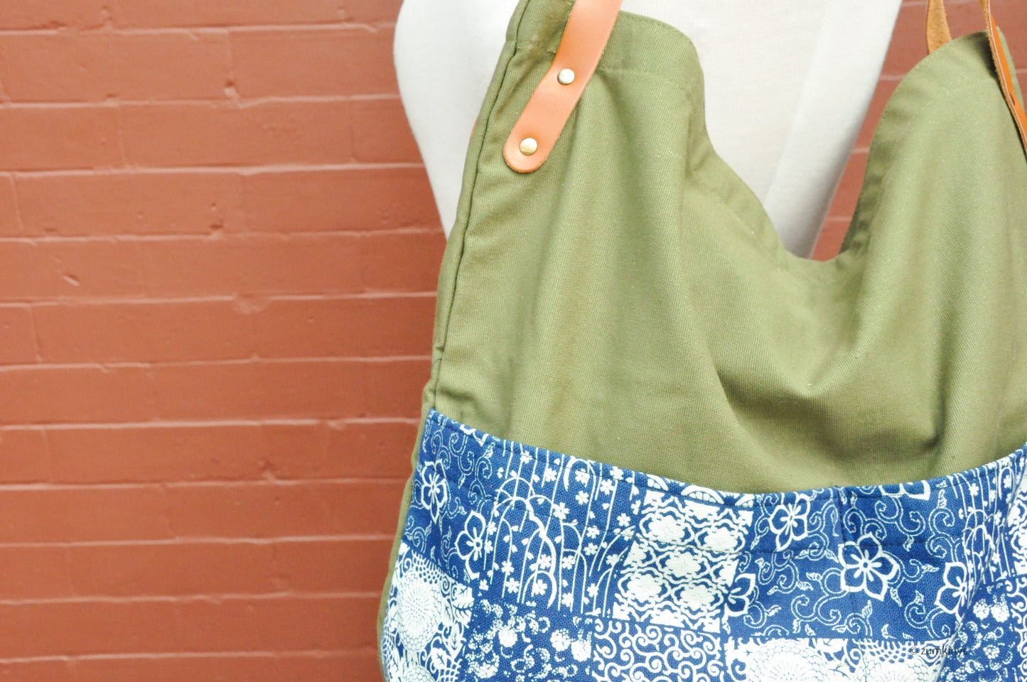 Indigo Two Pocket Tote