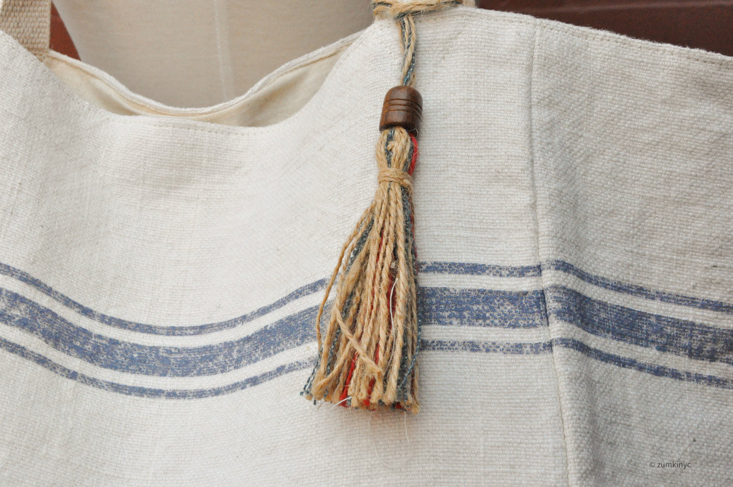 Kilim Bag Large Stripe Cotton Beach Bag
