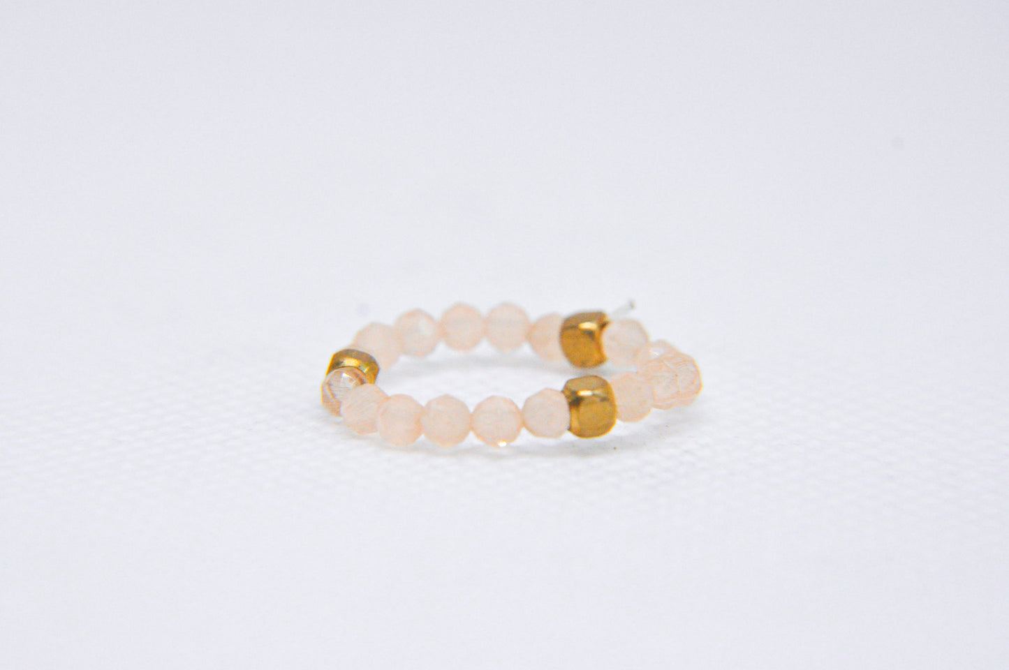 Faceted Gemstone Stretch Rings