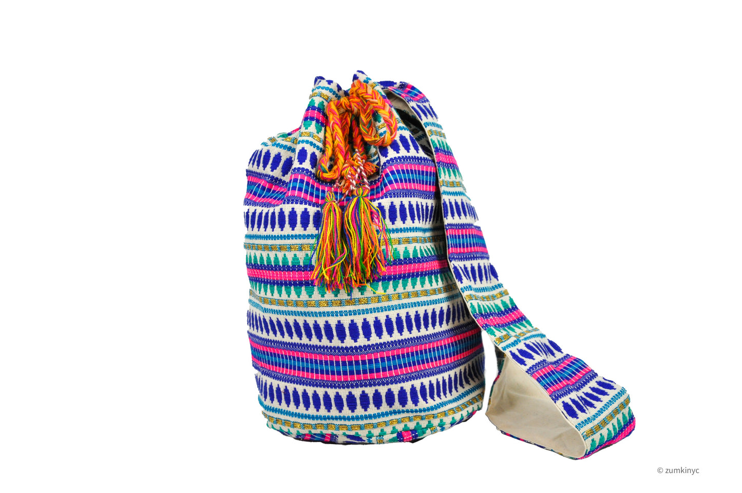 Cotton Batik Boho Crossbody Bag