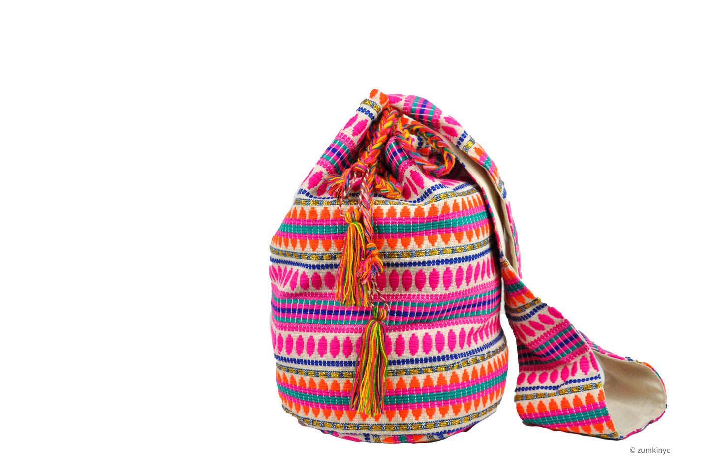 Cotton Batik Boho Crossbody Bag