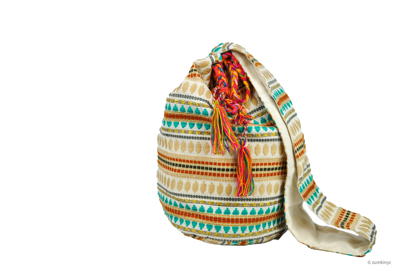 Cotton Batik Boho Crossbody Bag