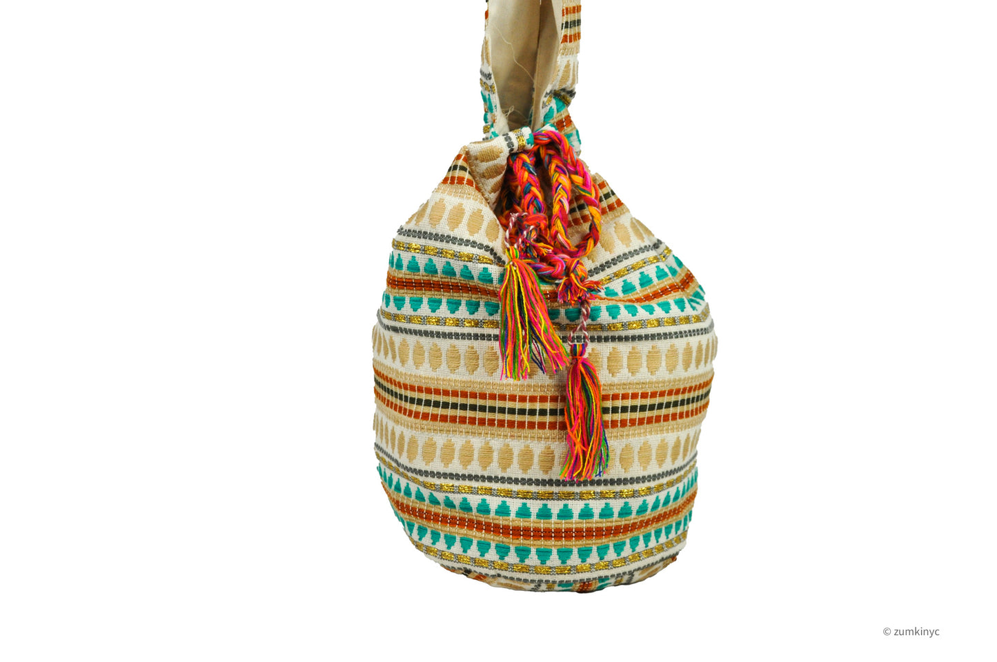 Cotton Batik Boho Crossbody Bag