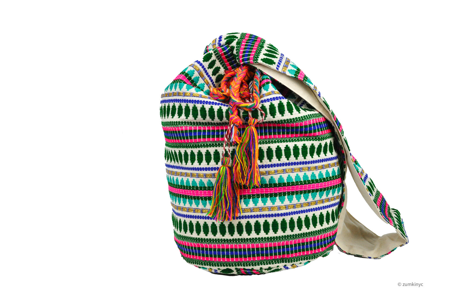 Cotton Batik Boho Crossbody Bag