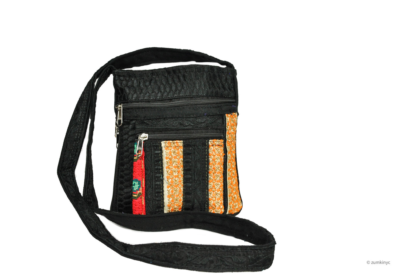 Sage Embroidered Crossbody Bag