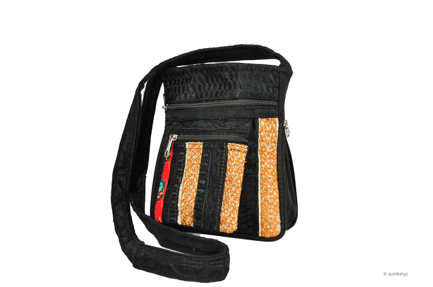 Sage Embroidered Crossbody Bag