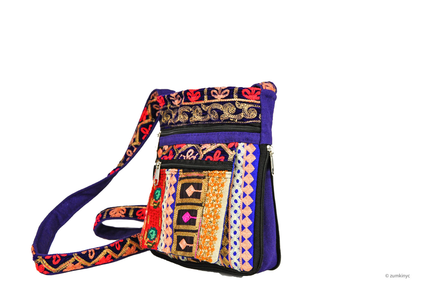 Sage Embroidered Crossbody Bag