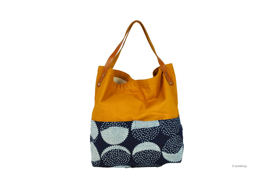 Indigo Two Pocket Tote - Wholesale