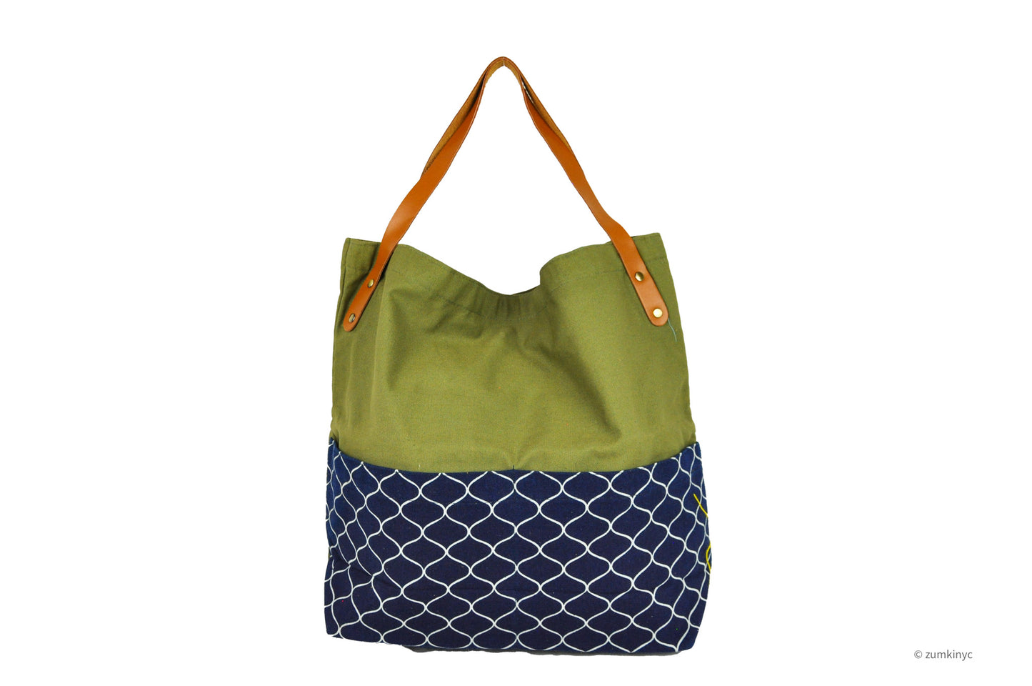 Indigo Two Pocket Tote