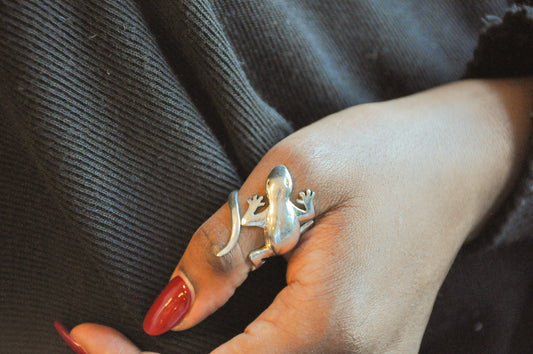 Adjustable Statement Unique Lizard/Gecko Ring - Wholesale