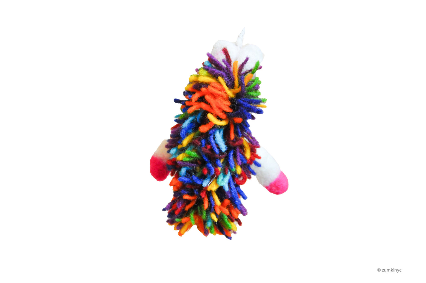Unicorn Felt Wool Finger Puppet