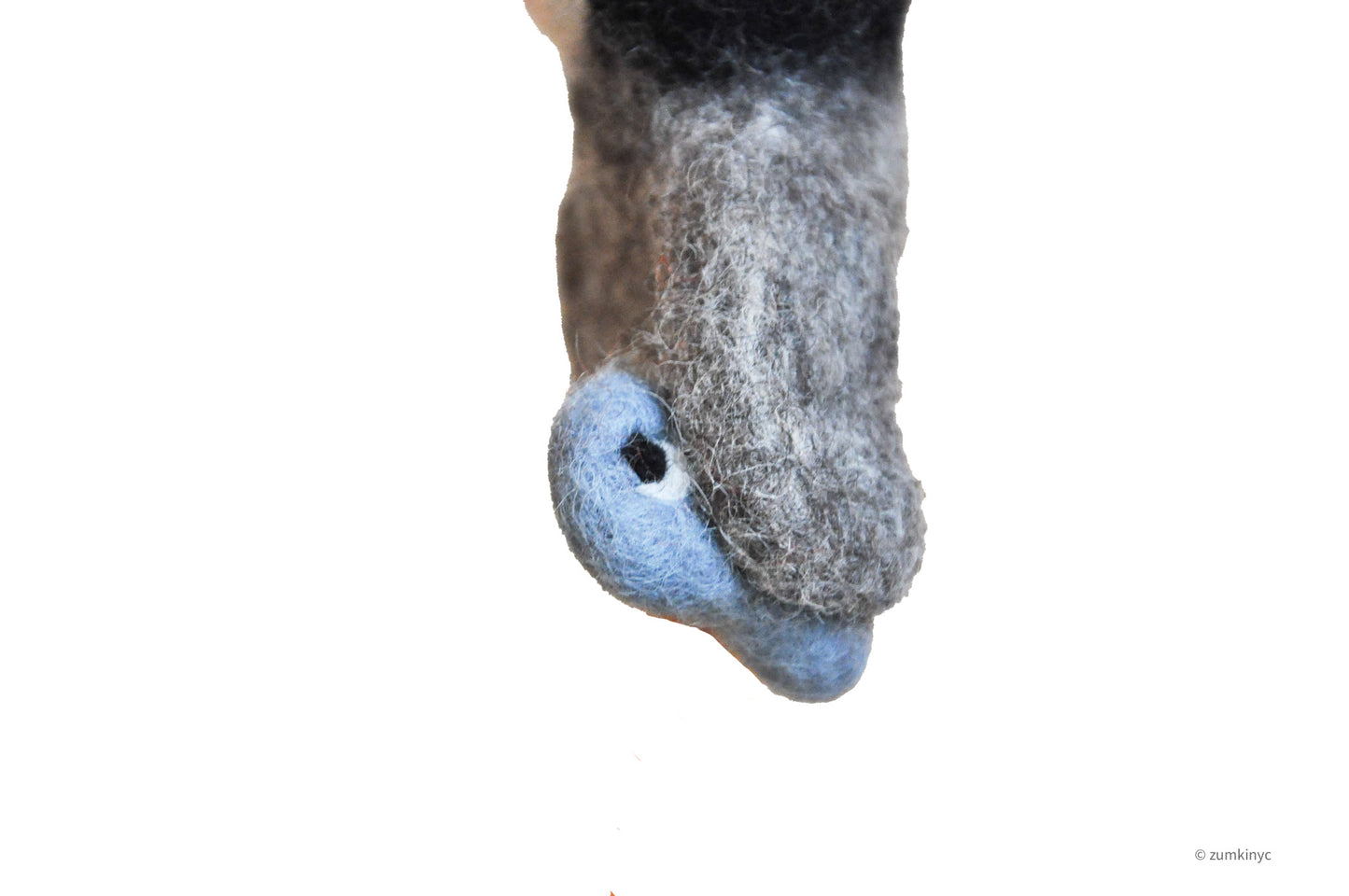 Penguin Felt Wool Finger Puppet