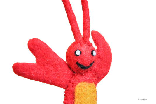 Lobster Felt Finger Puppet