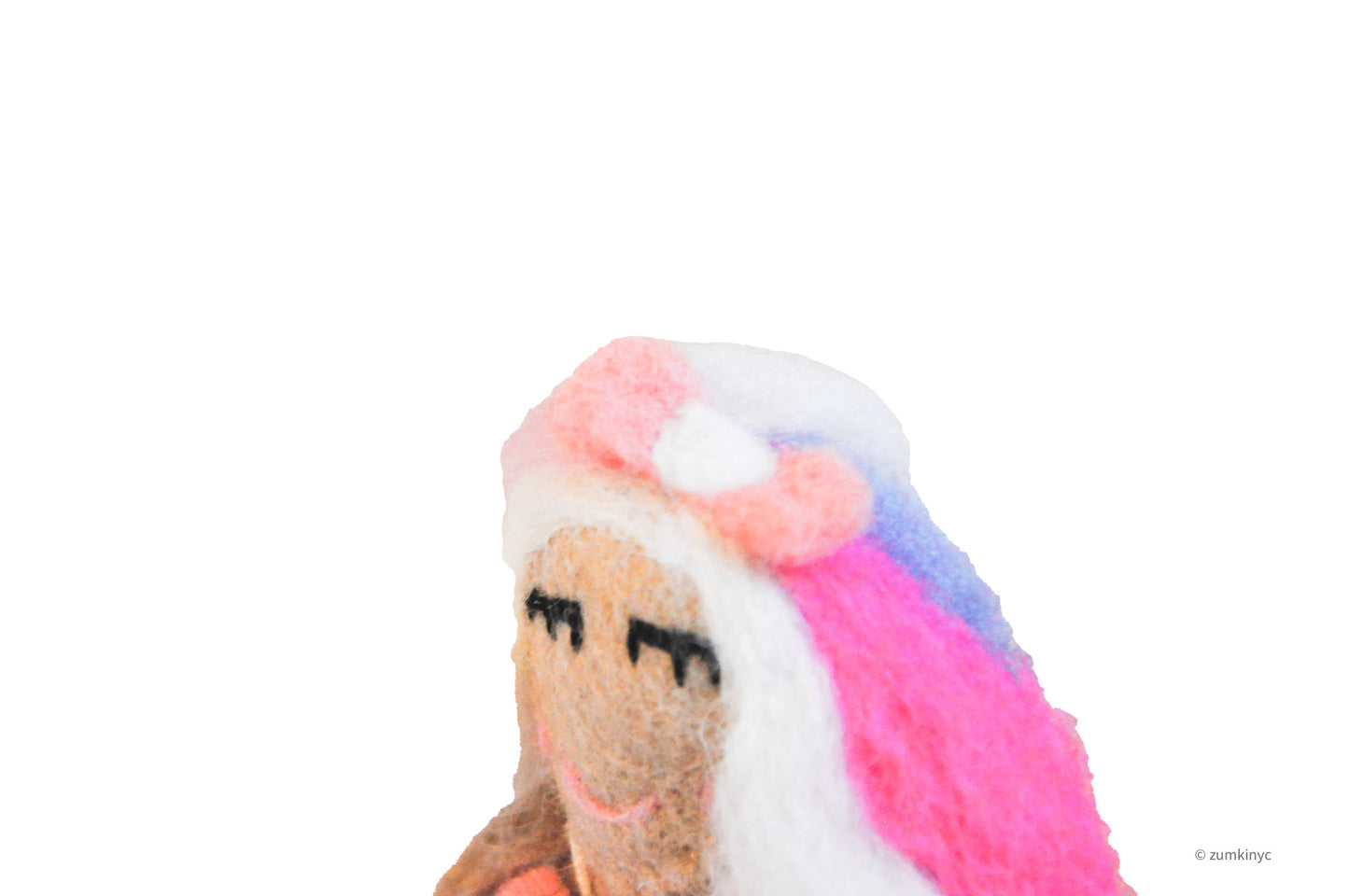 Mermaid Felt Wool Finger Puppet