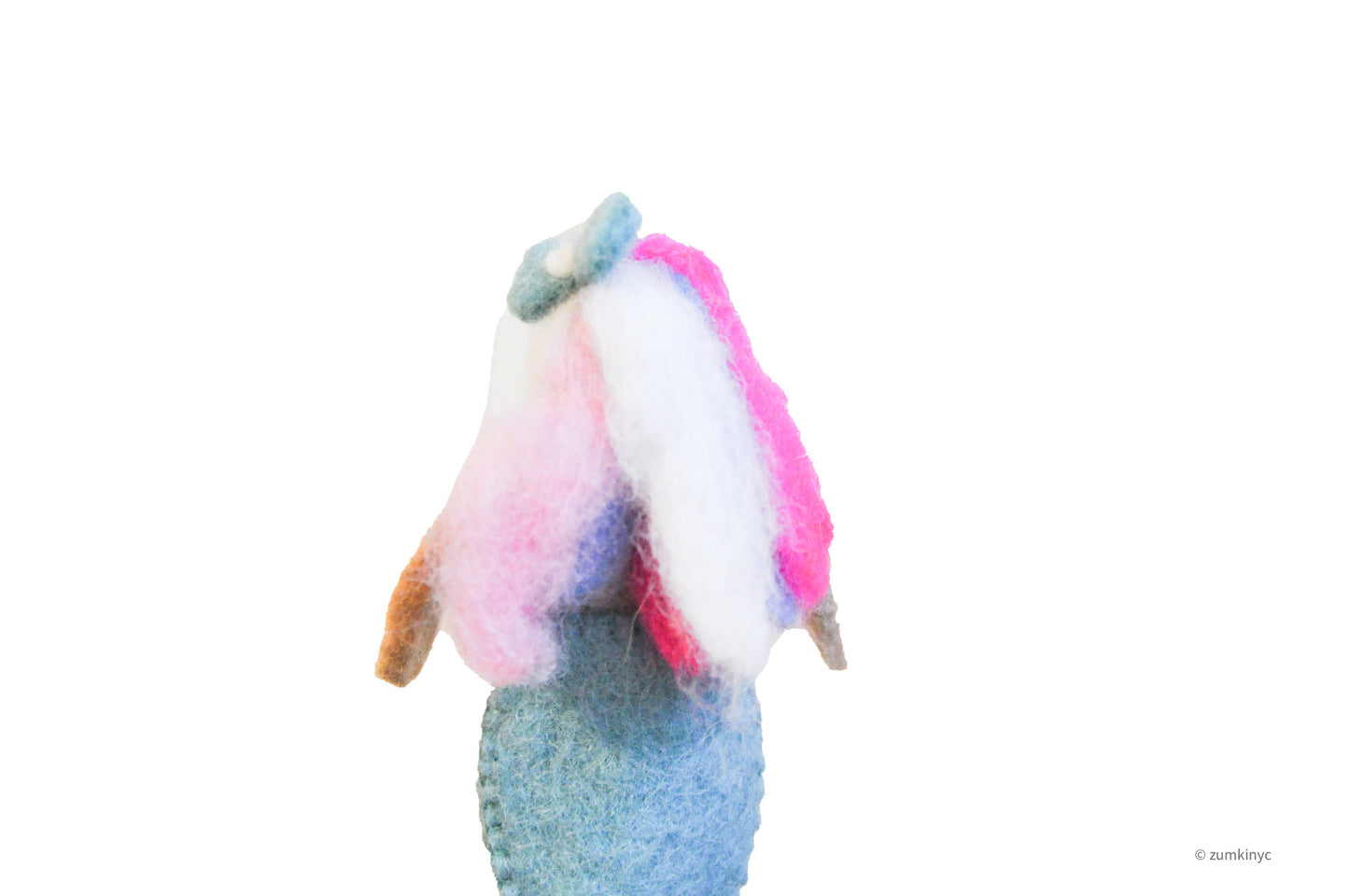 Mermaid Felt Wool Finger Puppet