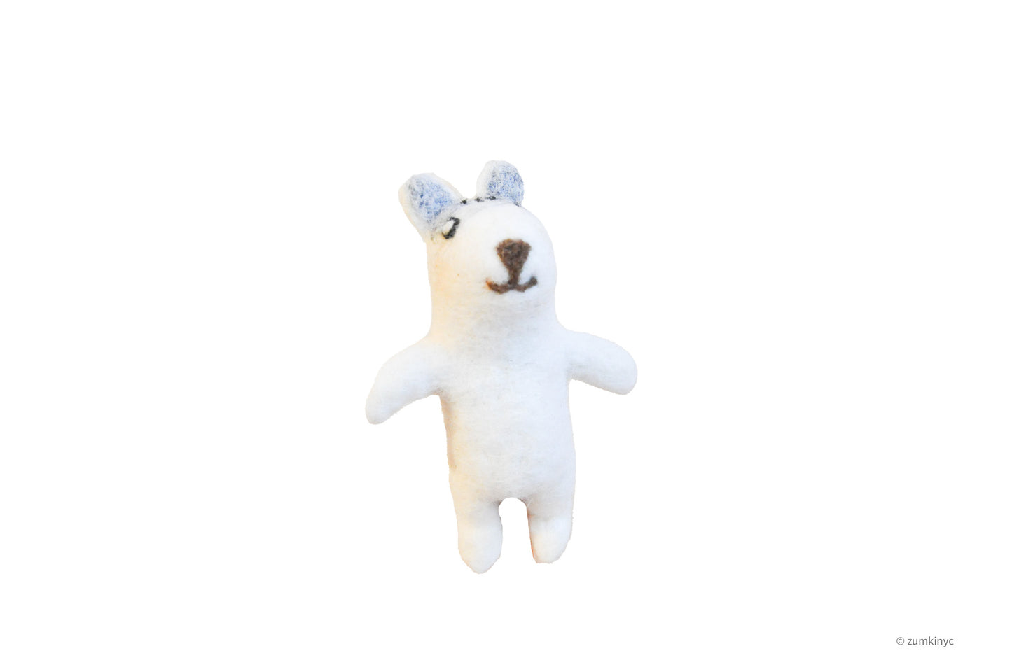 Grey Cat Felt Finger Puppet