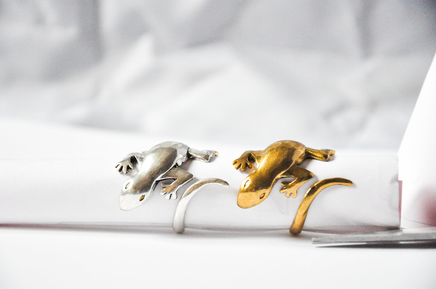 Adjustable Statement Unique Lizard/Gecko Ring