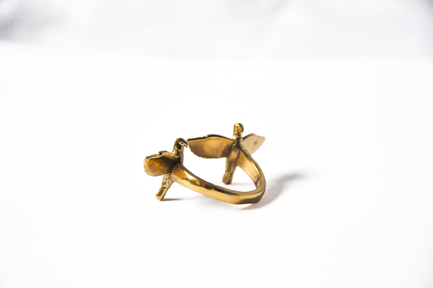 Twin Bird Adjustable Ring