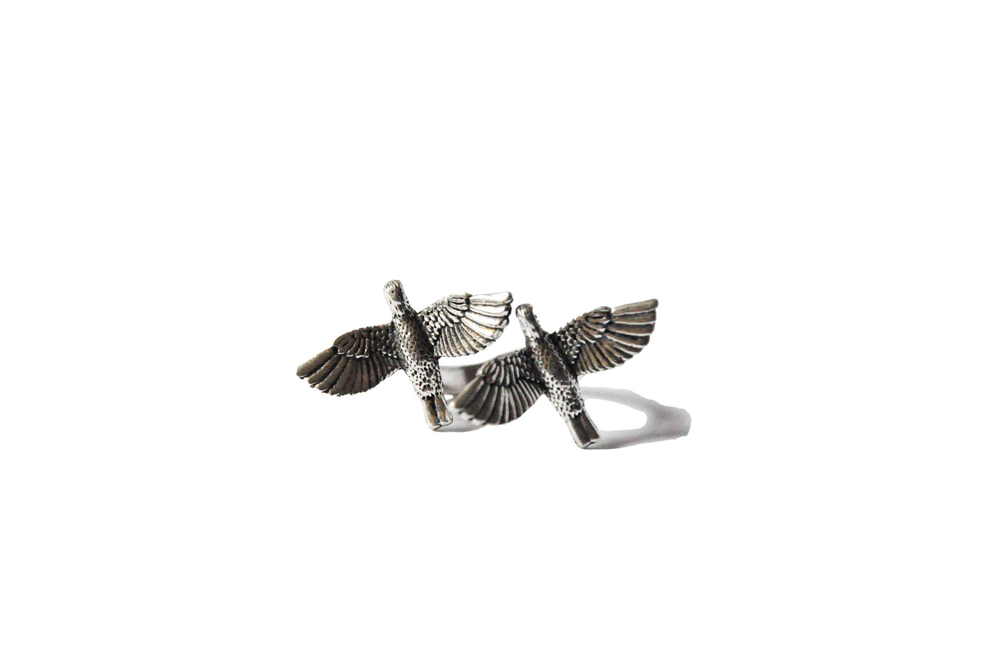 Twin Bird Adjustable Ring