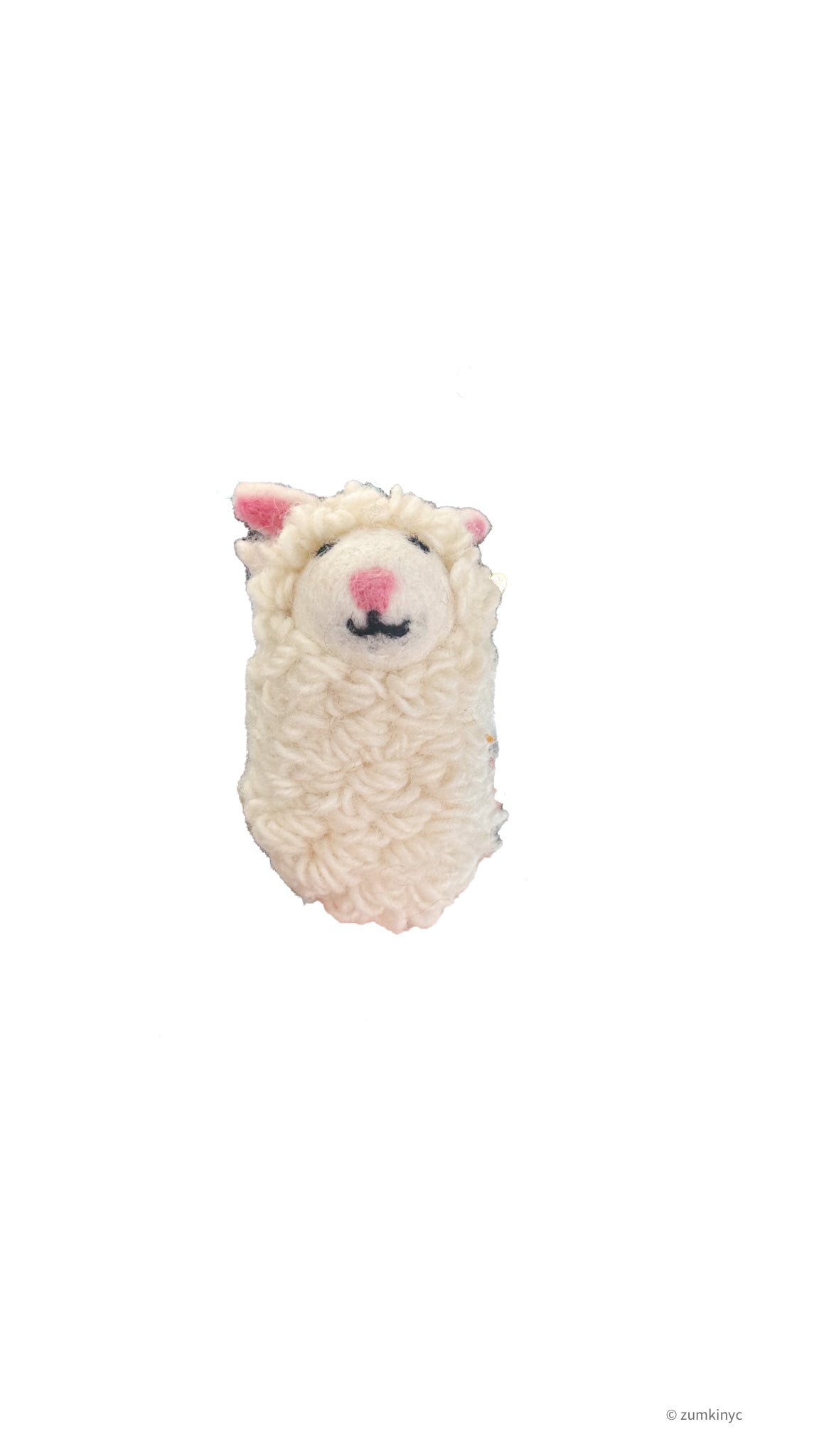 1/2 Body Sheep Felt Wool Finger Puppet