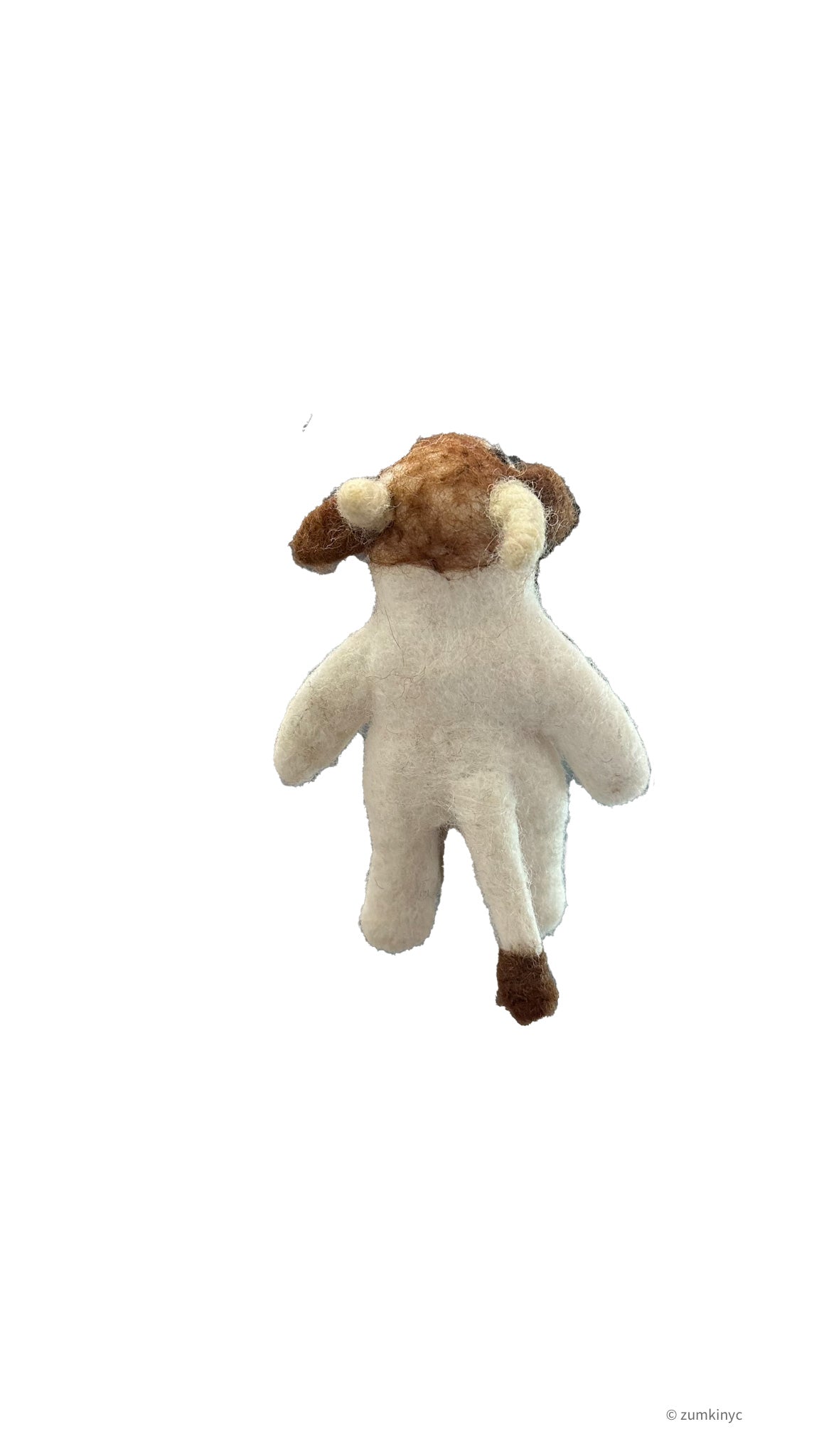 Brown Cow Felt Finger Puppet