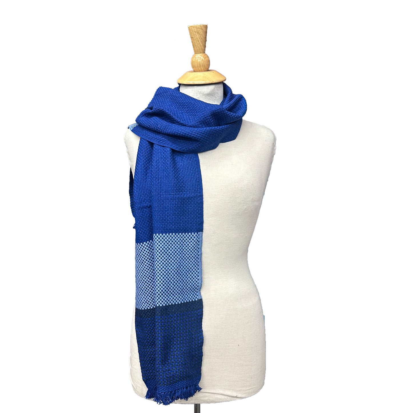 Cashmere Stripe Double Knit Ultra Soft Muffler