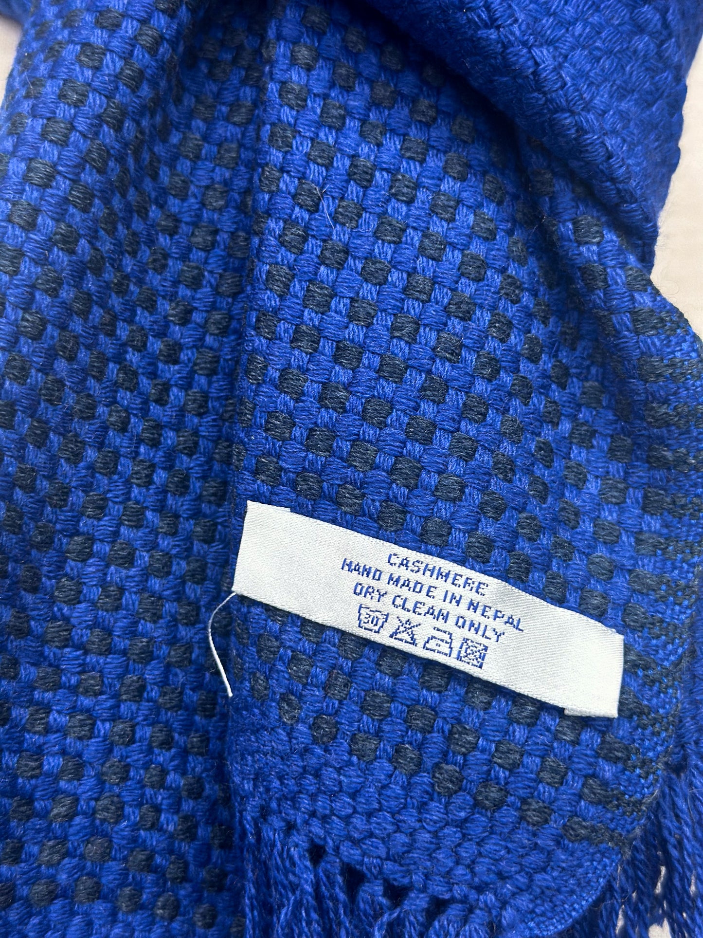Cashmere Stripe Double Knit Ultra Soft Muffler