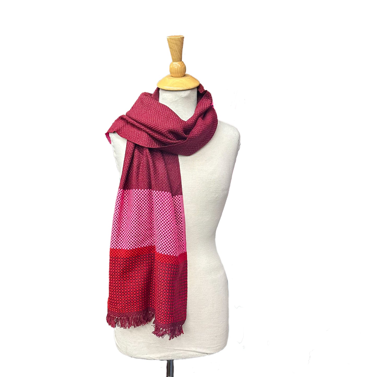 Cashmere Stripe Double Knit Ultra Soft Muffler