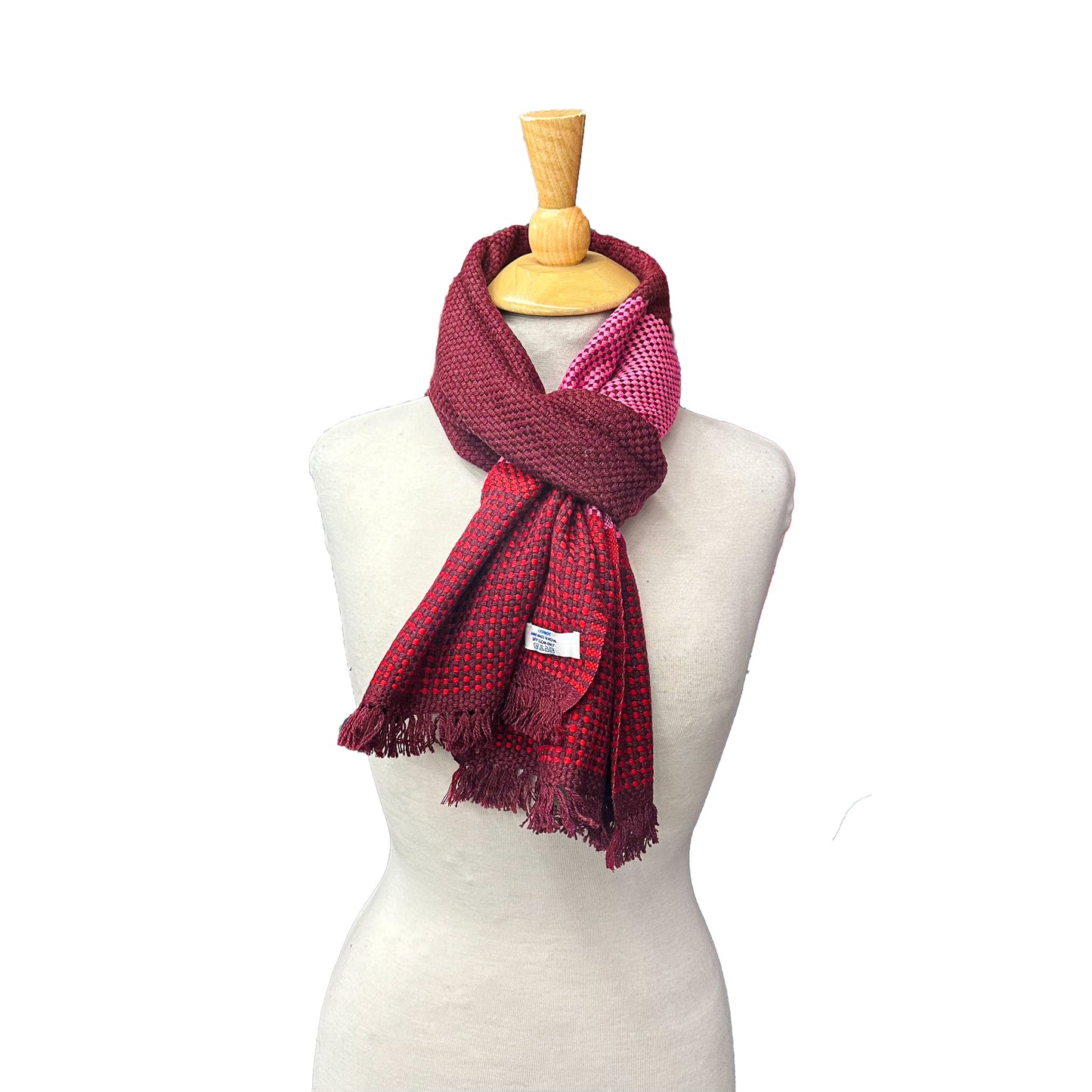 Cashmere Stripe Double Knit Ultra Soft Muffler