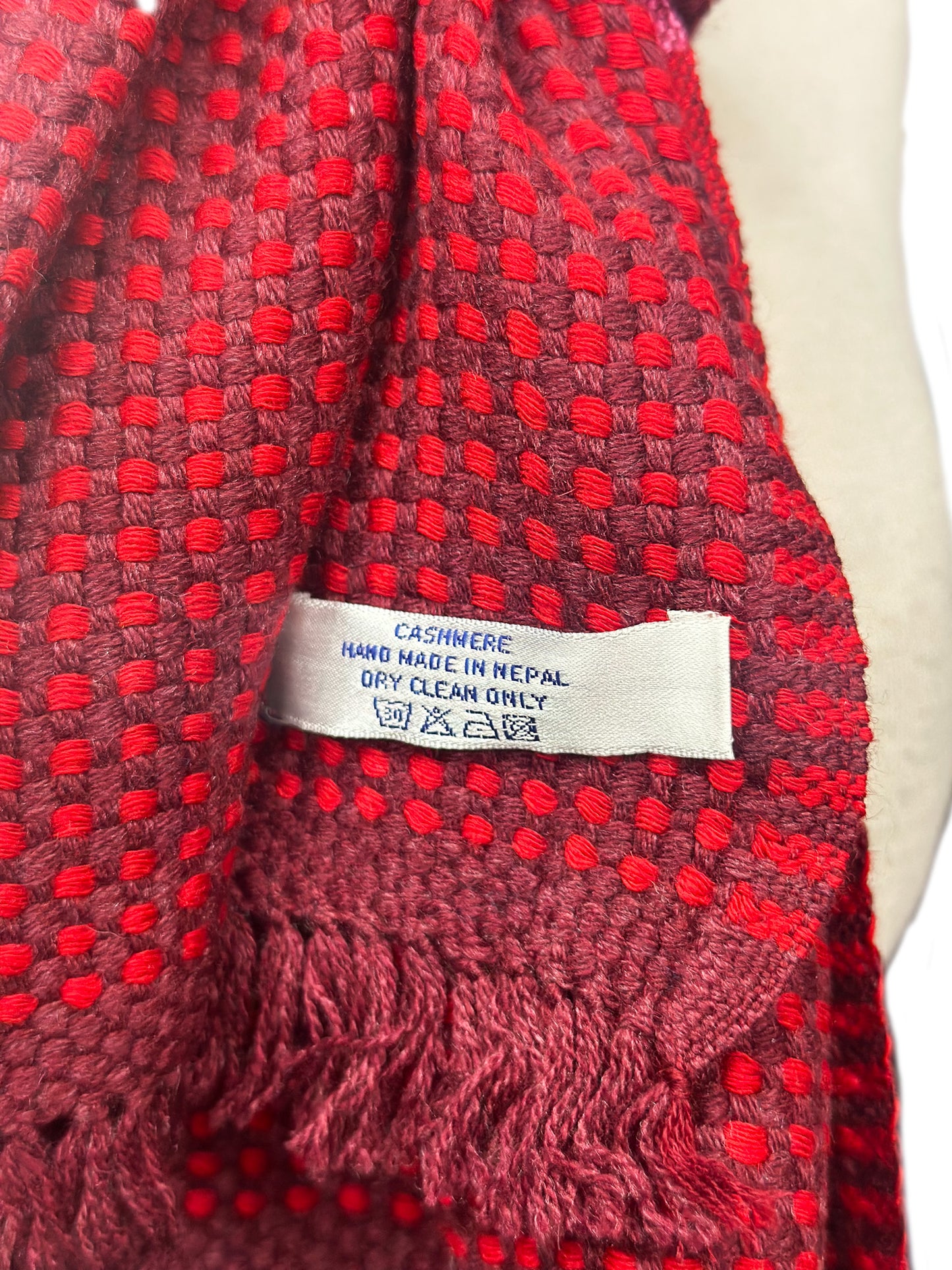 Cashmere Stripe Double Knit Ultra Soft Muffler