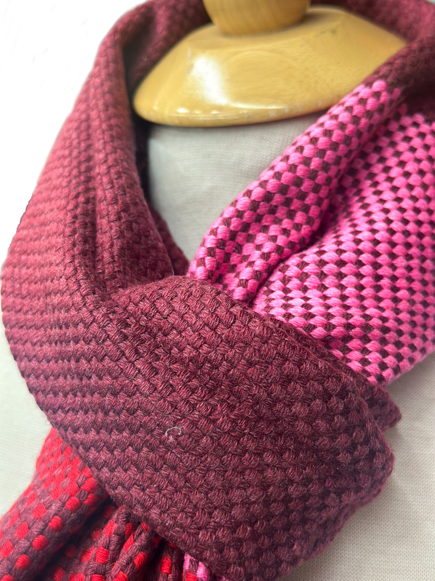 Cashmere Stripe Double Knit Ultra Soft Muffler