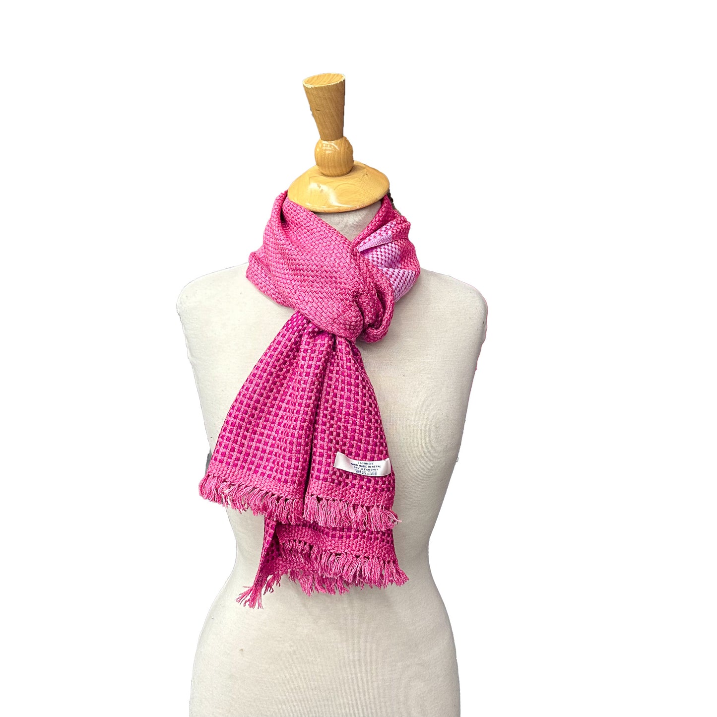 Cashmere Stripe Double Knit Ultra Soft Muffler