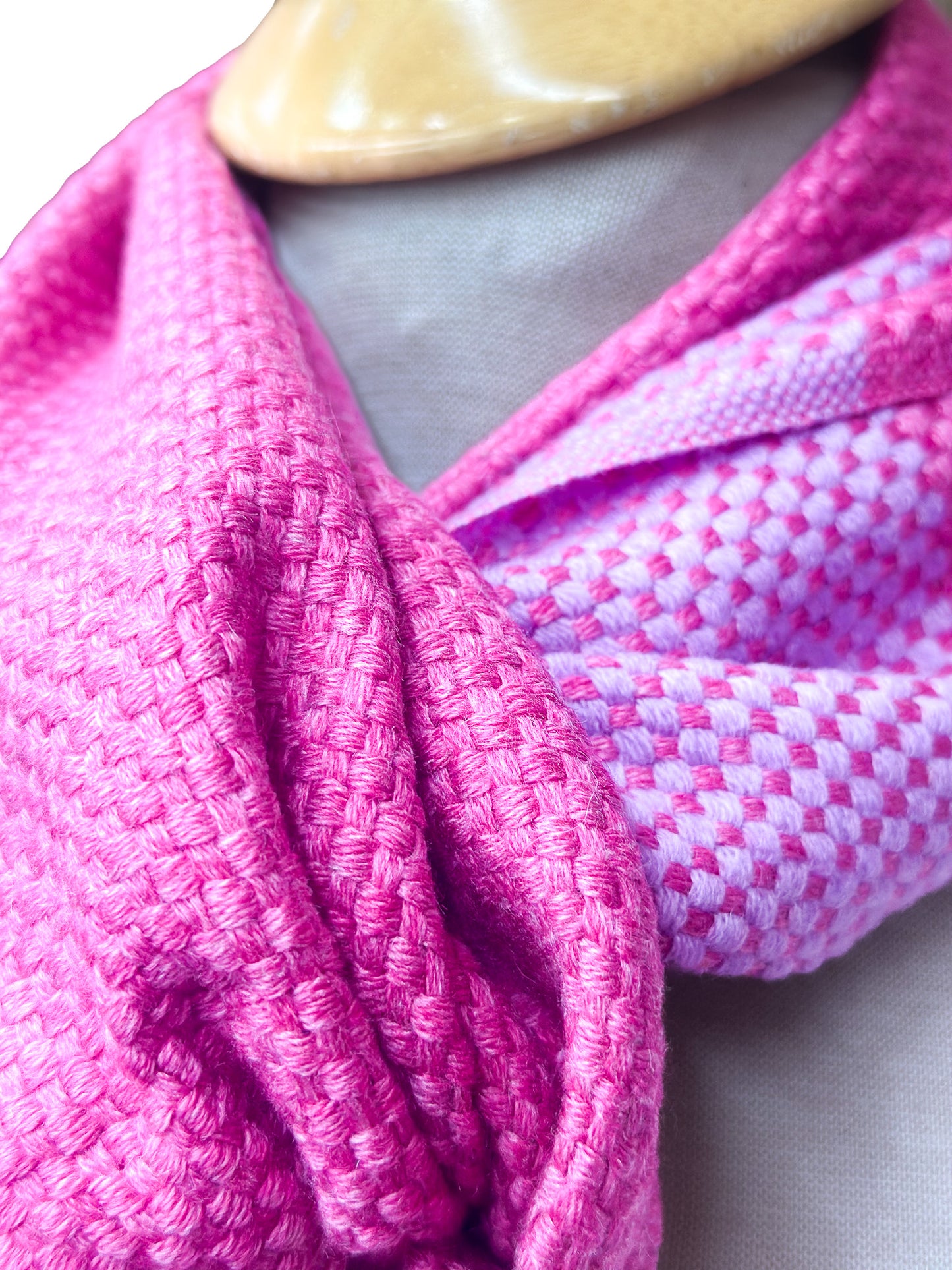 Cashmere Stripe Double Knit Ultra Soft Muffler