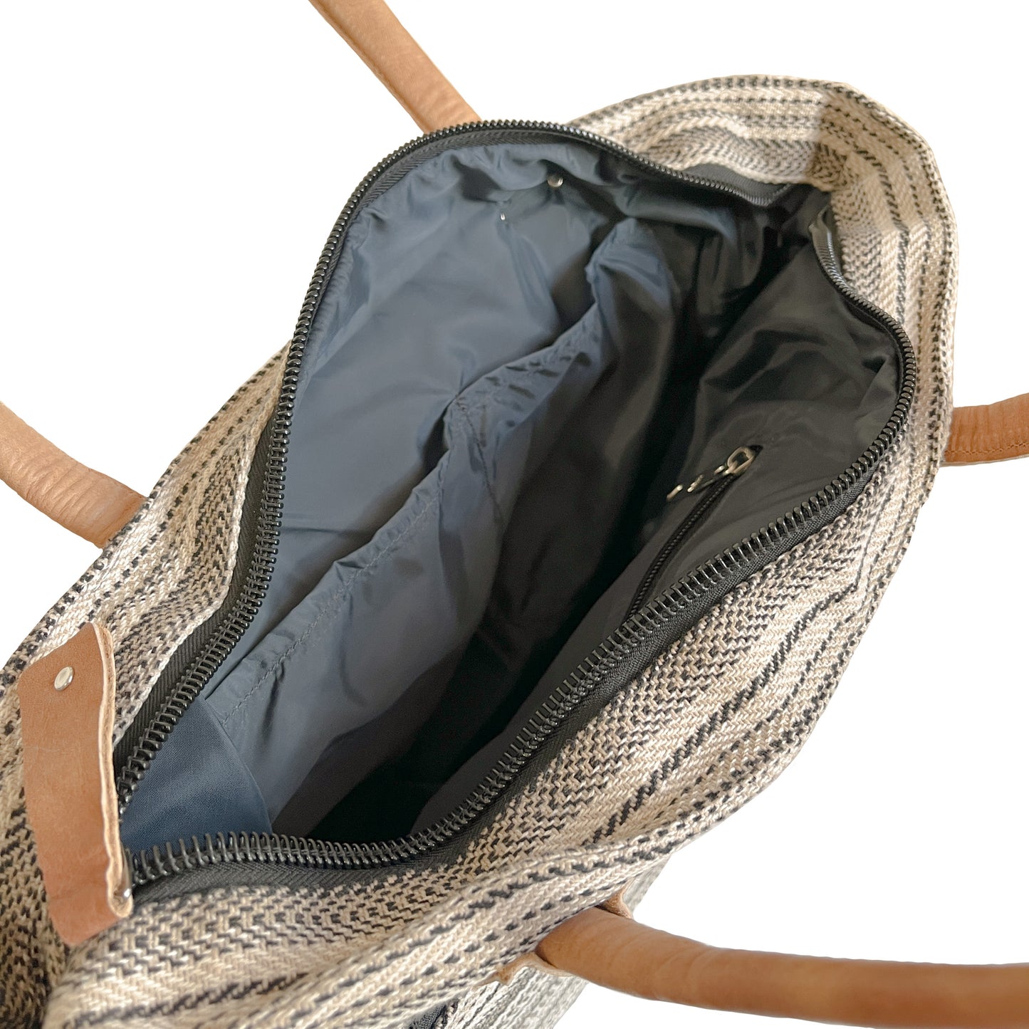 Orchid Weekender Hemp and Leather Travel Tote