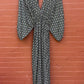 Thai Rayon Abstract Geometric Print Maxi Dress