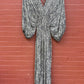 Thai Rayon Abstract Geometric Print Maxi Dress