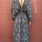 Thai Rayon Abstract Geometric Print Maxi Dress