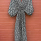Thai Rayon Abstract Geometric Print Maxi Dress