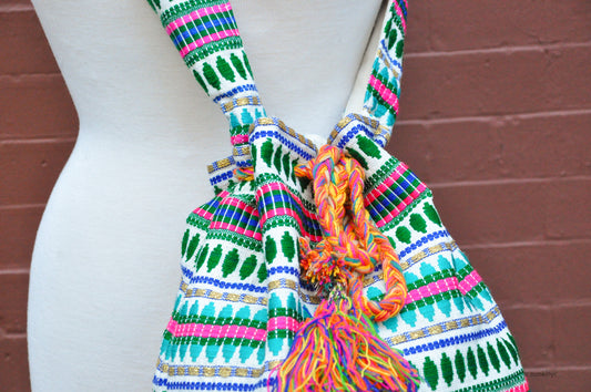 Cotton Batik Boho Crossbody Bag