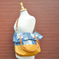 Two Strap Indigo Foldable Tote