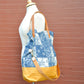 Two Strap Indigo Foldable Tote