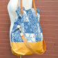 Two Strap Indigo Foldable Tote