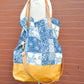 Two Strap Indigo Foldable Tote