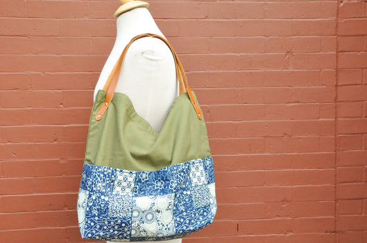 Indigo Two Pocket Tote