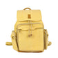 Pastel Organic Cotton & Leather Drawstring Backpack