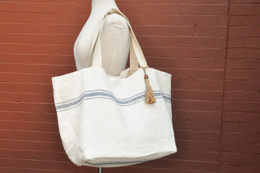 Kilim Bag Large Stripe Cotton Beach Bag