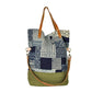 Two Strap Indigo Foldable Tote