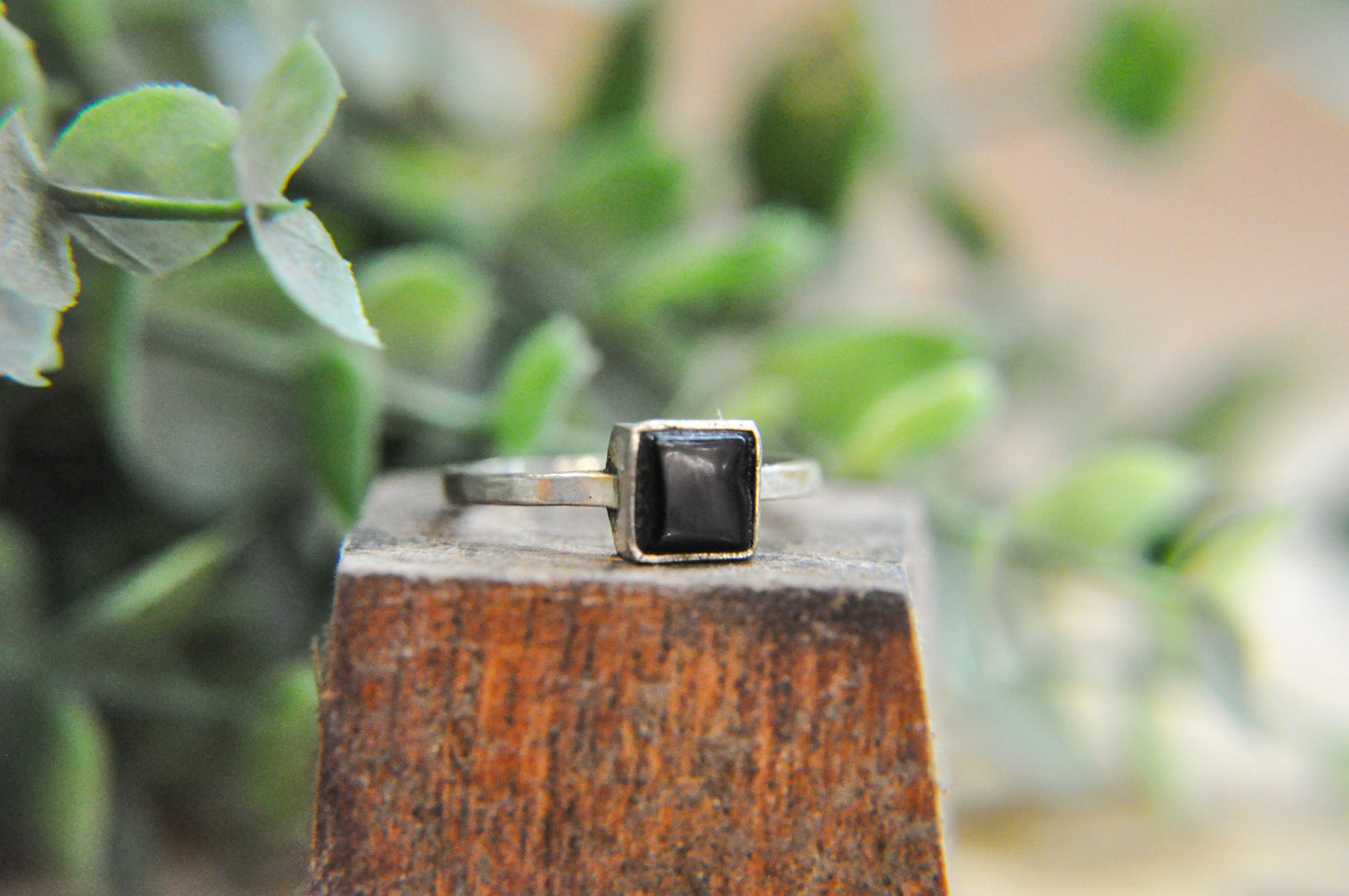 Abigail Square Stone Ring